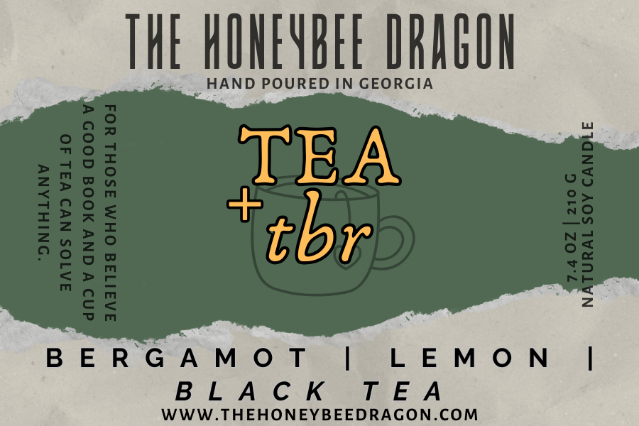 🌿 Tea + TBR | Bergamot, Lemon & Black Tea | Cozy Reading Candle