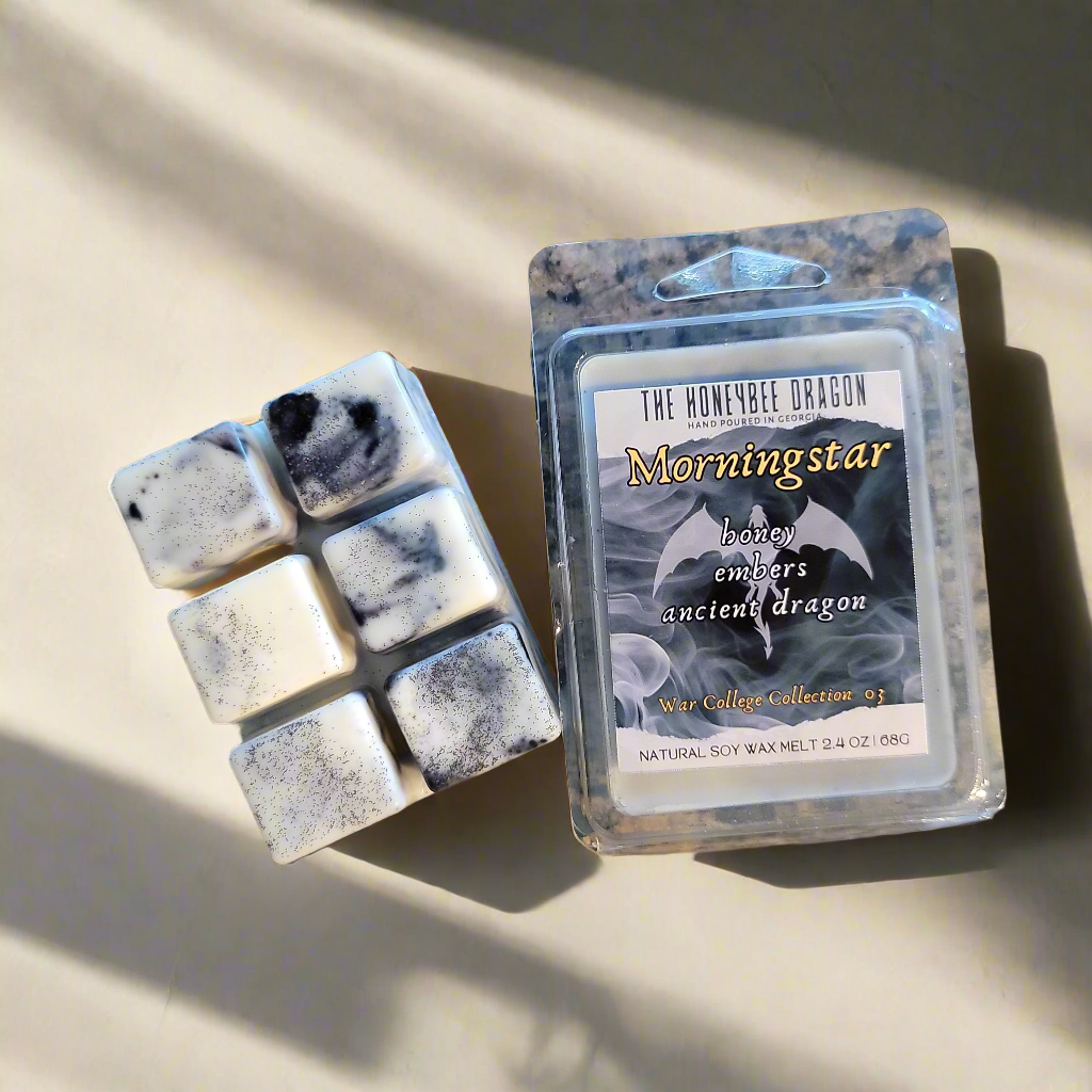 Morningstar Bookish Wax Melts | Honey, Bergamot & Tobacco | 2.4 oz Soy