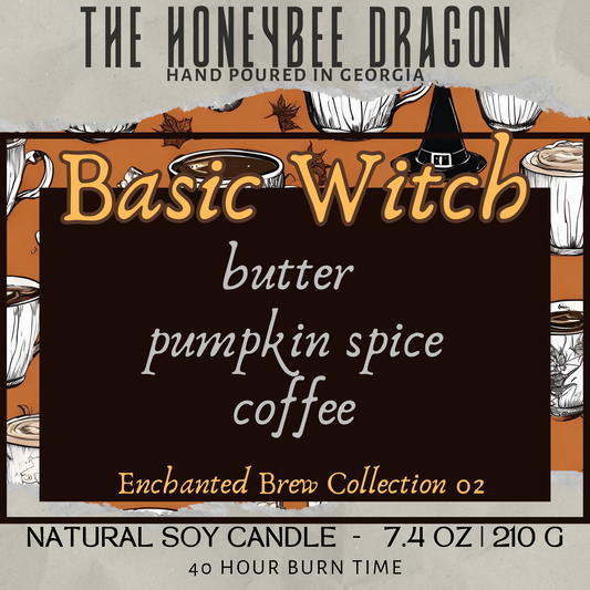 Basic Witch Bookish Wax Melts | Pumpkin Spice, Buttercream & Coffee | 2.4 oz Soy