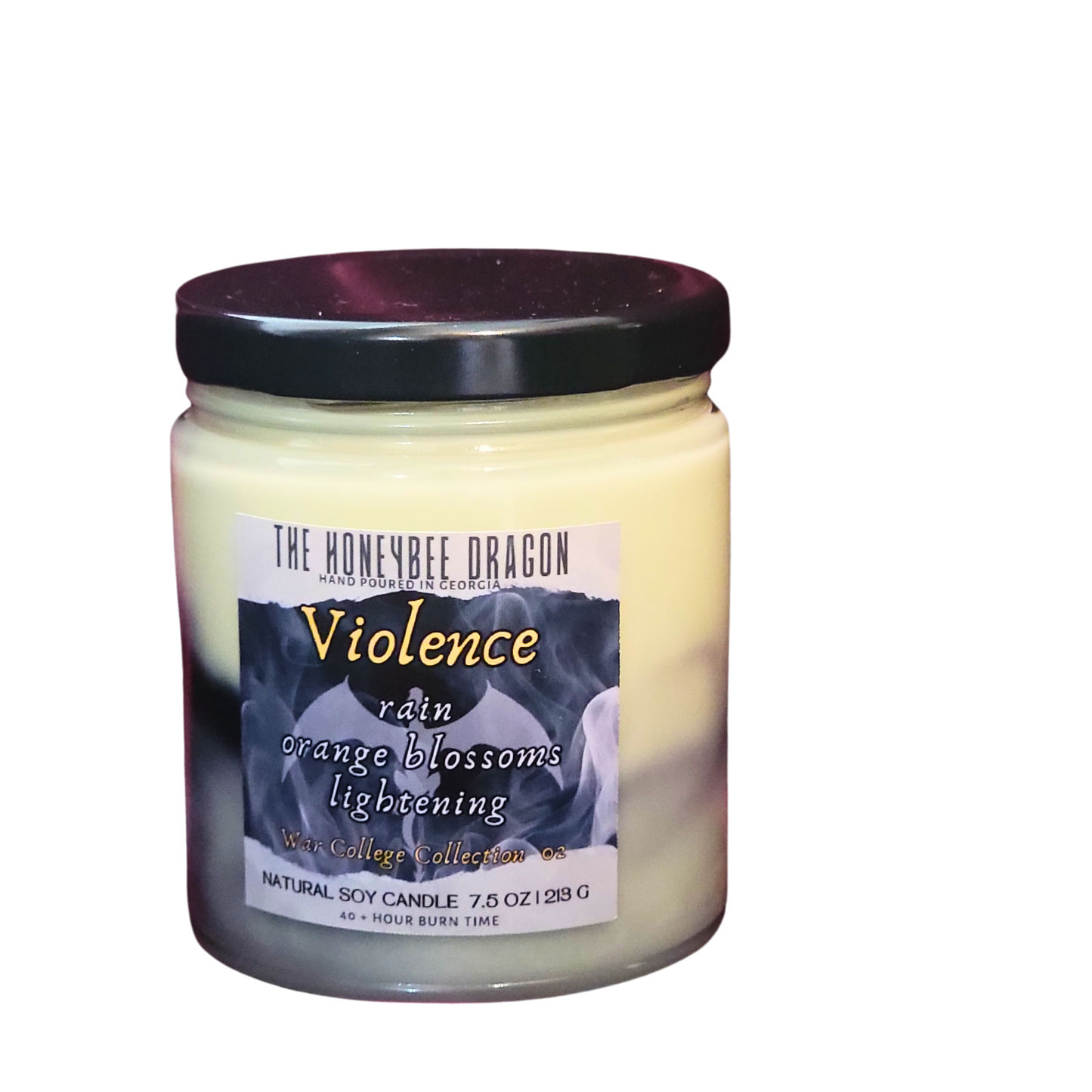 Violence Bookish Candle | Orange Blossom & Petrichor | 7.5 oz Soy