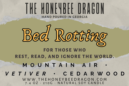 😴 Bed Rotting | Mountain Air, Vetiver & Cedarwood | Clean Cozy Candle