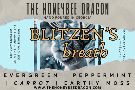 🦌 Blitzen’s Breath | Evergreen, Peppermint & Earthy Moss | Winter Mischief Candle