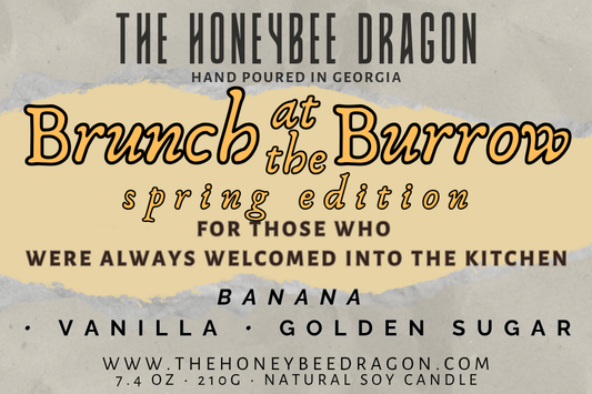 🕯 Brunch at the Burrow: Spring Edition | Banana Bread, Vanilla & Golden Sugar | Cozy Bookish Candle