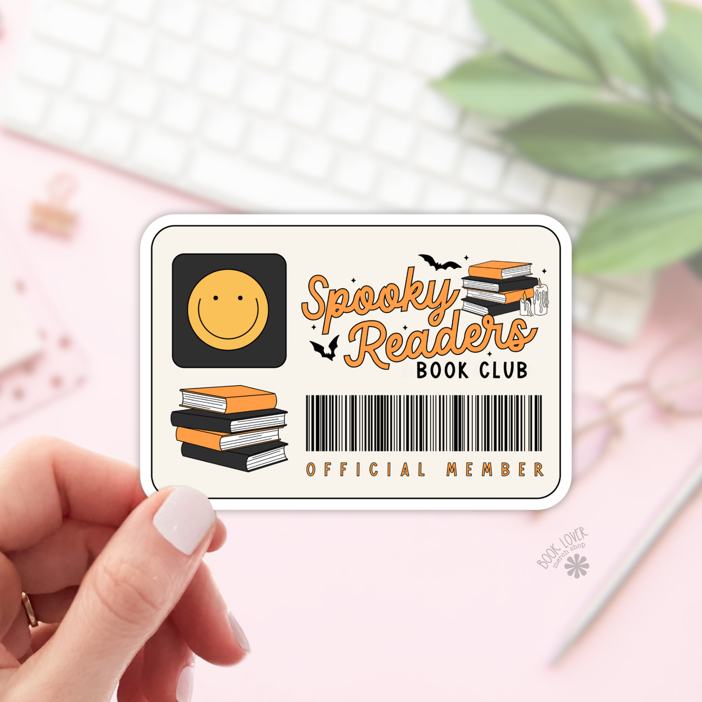 Halloween Spooky Readers Card Sticker | Library Card Style | 2''