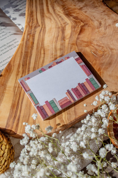 Cozy Bookshelf Sticky Notes