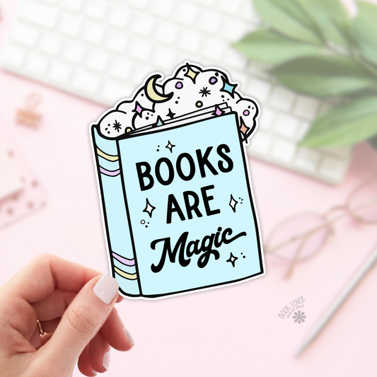 Books Are Magic Sticker | Matte Bookish Sticker | 2''