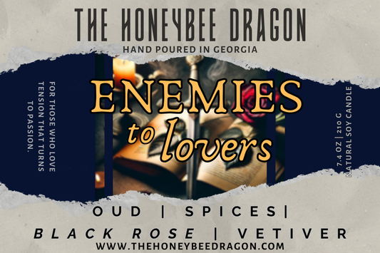 Enemies to Lovers Candle | Black Rose, Oud & Amber | 7.5 oz Soy