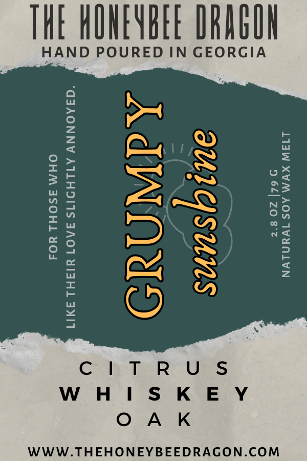 ☀️ Grumpy x Sunshine | Citrus, Oak, Whiskey & Vanilla | Opposites-Attract Candle