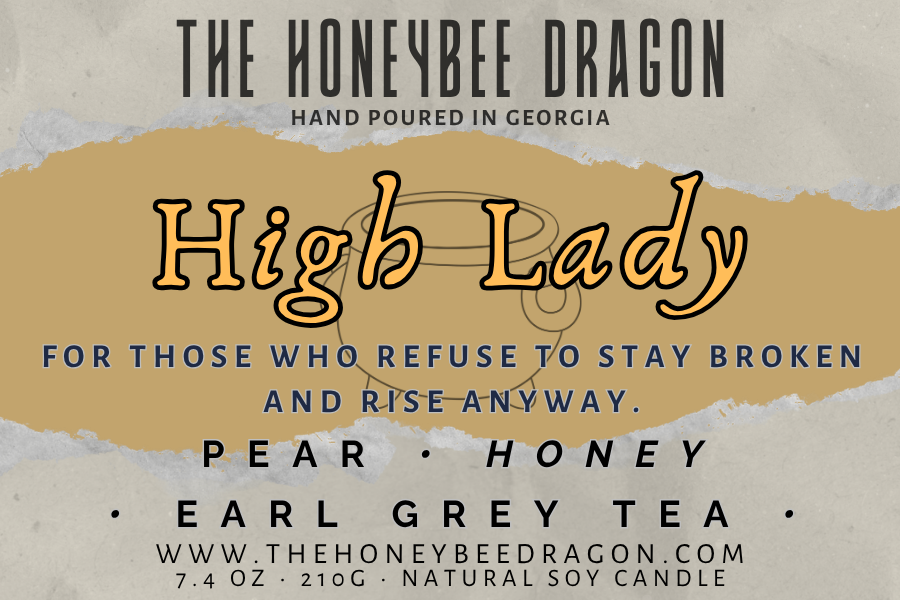👑 High Lady | Pear, Honey & Earl Grey | Soft Power Fae Candle