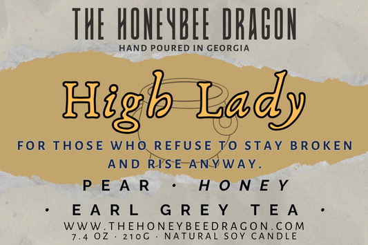 👑 High Lady | Pear, Honey & Earl Grey | Soft Power Fae Candle
