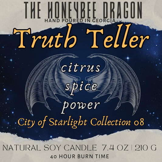 Truth Teller Bookish Wax Melts | Citrus, Spice & Oak | 2.4 oz Soy