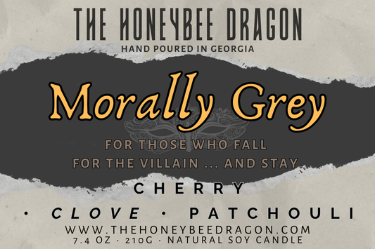 🩶 Morally Grey | Cherry, Clove, Patchouli & Vanilla | Antihero Candle