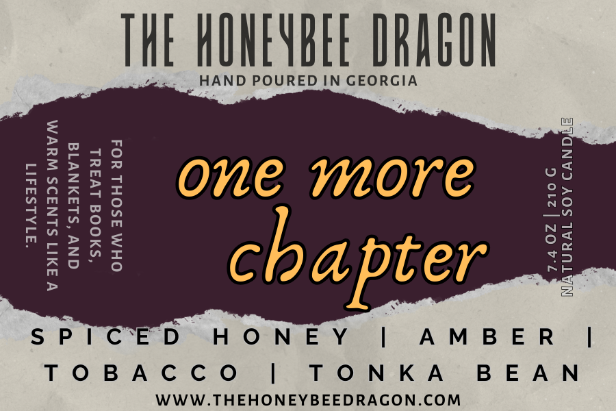 📖 One More Chapter | Spiced Honey, Amber & Tobacco | Cozy Reading Candle