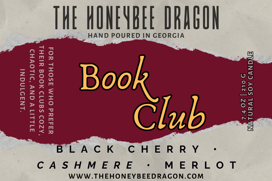 🍷 Book Club | Black Cherry, Red Wine & Vanilla Oak | Reader Ritual Candle