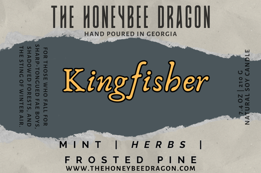 ❄️ Kingfisher | Mint, Herbs, & Frosted Pine | Winter Forest Fantasy Candle