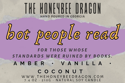 📑 Hot People Read | Amber, Vanilla & Coconut