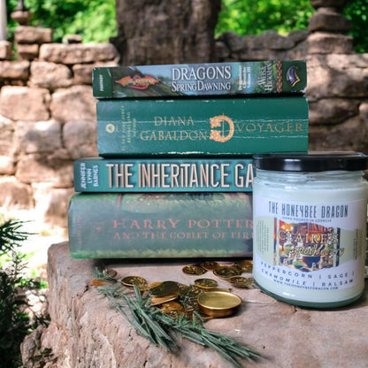 🌿 Claire’s Apothecary | Sage, Chamomile & Balsam | Herbal Bookish Candle
