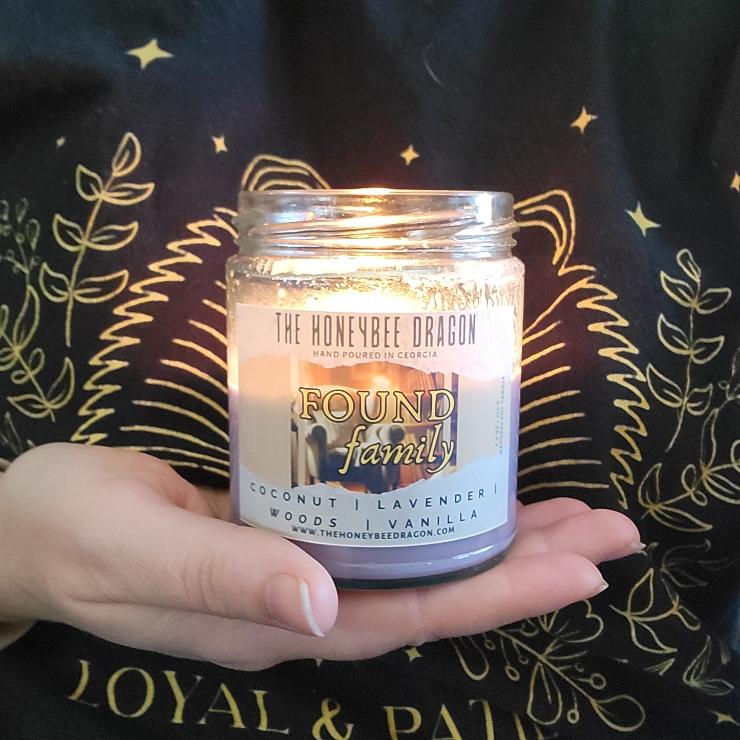 Found Family Candle | Coconut, Lavender, & Vanilla | 7.5 oz Soy