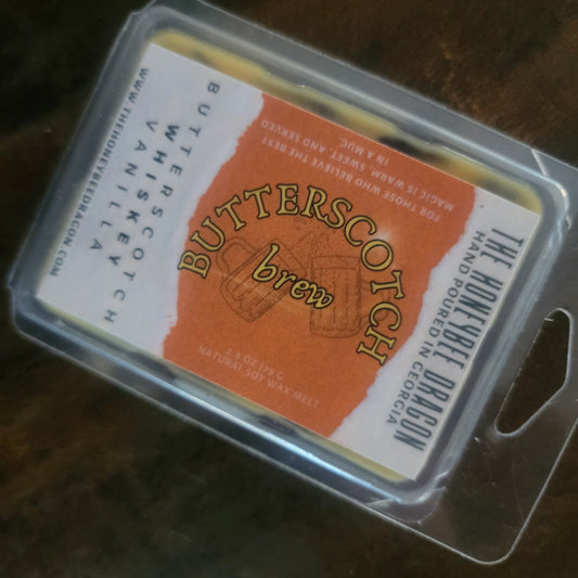 Butterscotch Brew Wax Melts | Wizarding Butterscotch & Vanilla | 2.4 oz Soy