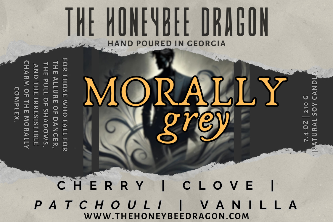 Morally Grey Candle | Smoky Cherry, Patchouli & Musk | 7.5 oz Soy