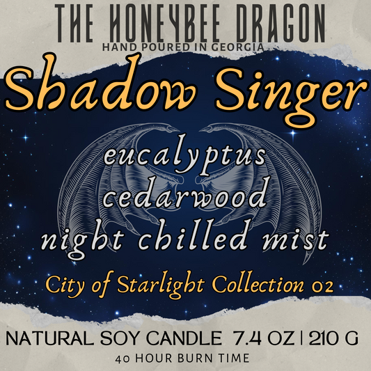 Shadowsinger Bookish Wax Melts | Citrus, Cinnamon & Cedarwood | 2.4 oz Soy