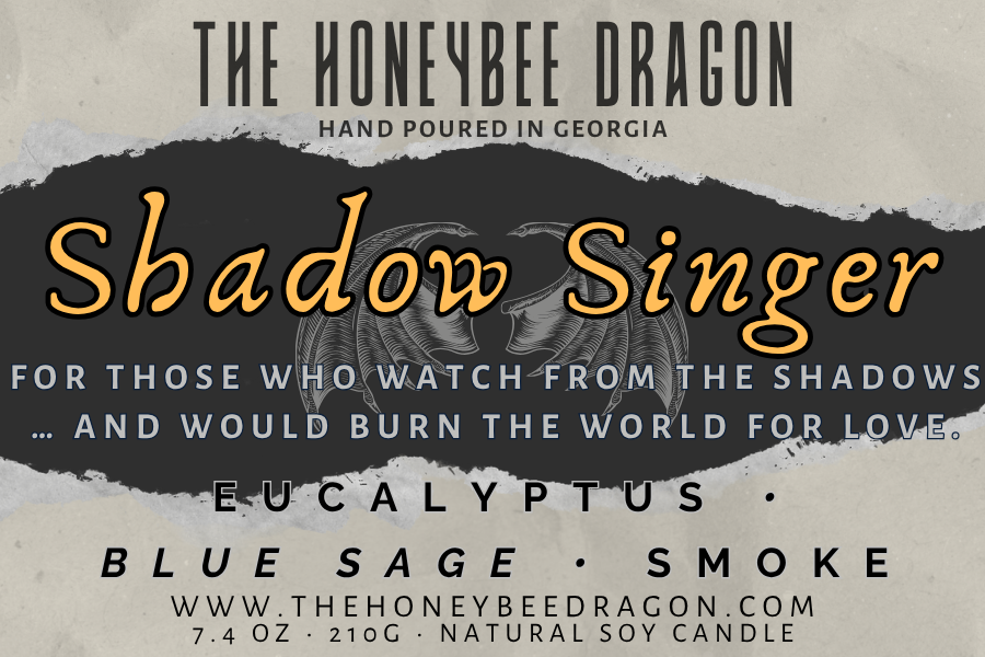 🌒 Shadowsinger | Eucalyptus, Sage & Smoke | Shadowed Devotion Candle