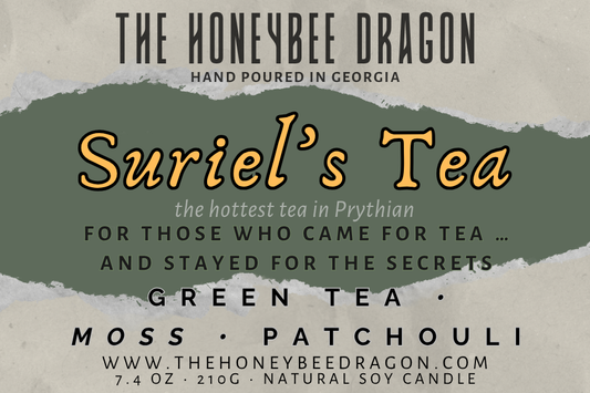 🍵 Suriel’s Tea | Green Tea, Moss & Patchouli | Forest Oracle Candle