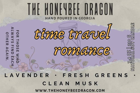 ⏳ Time Travel Romance | Lavender, Fresh Greens & Clean Musk | Soft & Timeless Candle